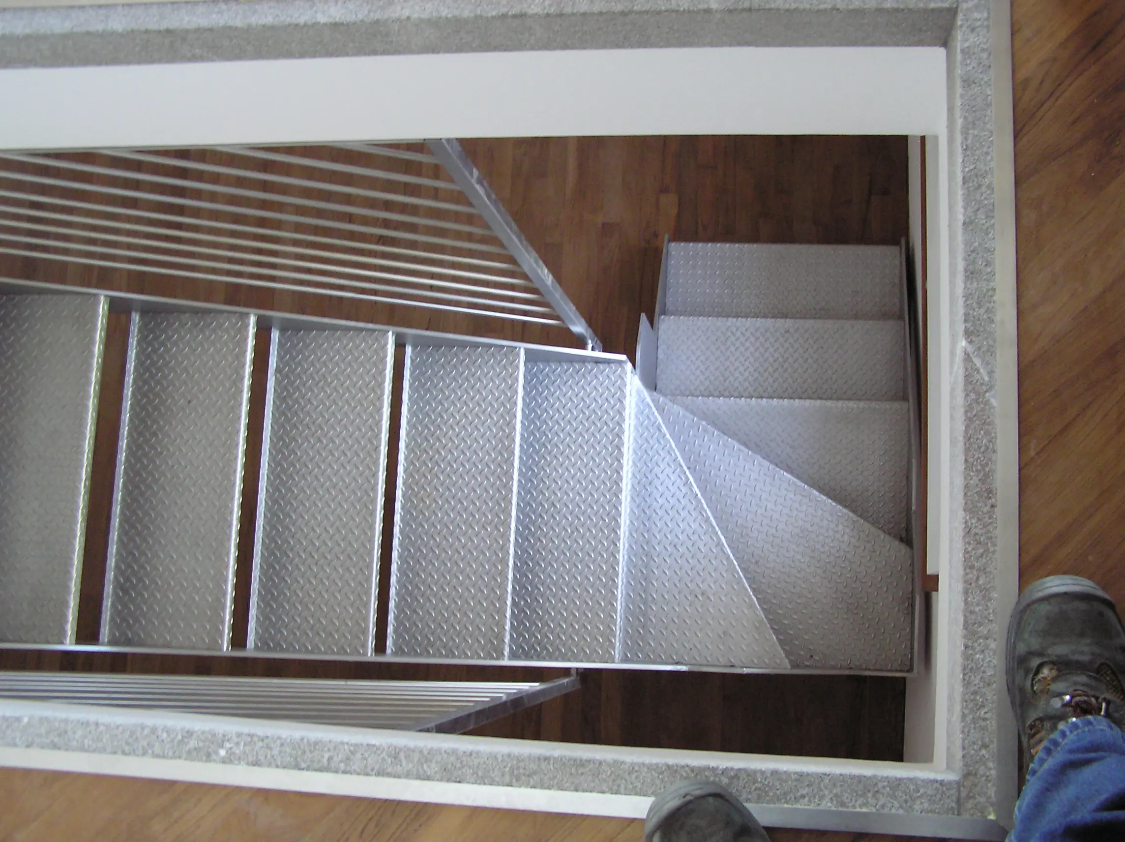 Scala inox stile industriale