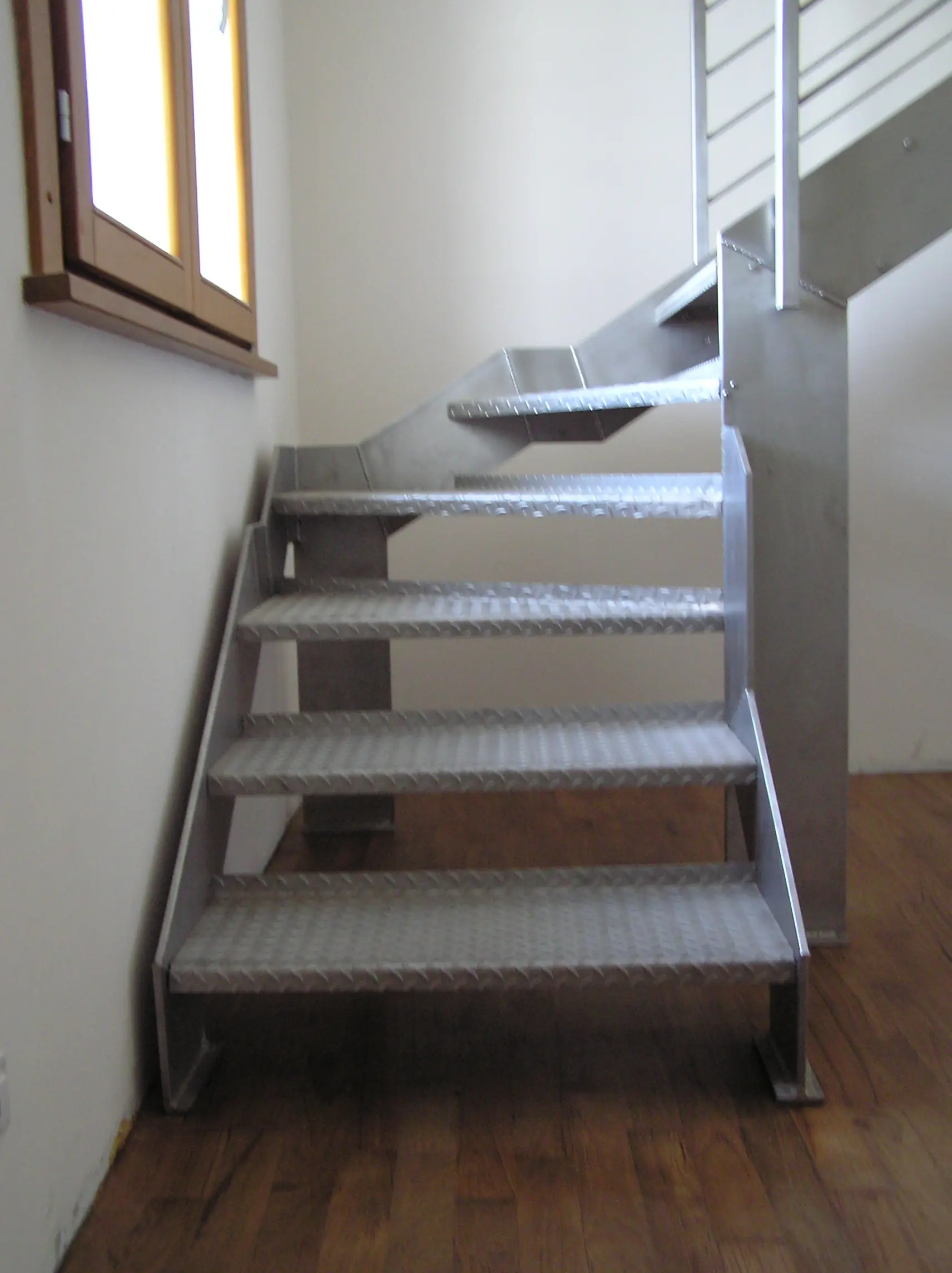 Scala inox stile industriale