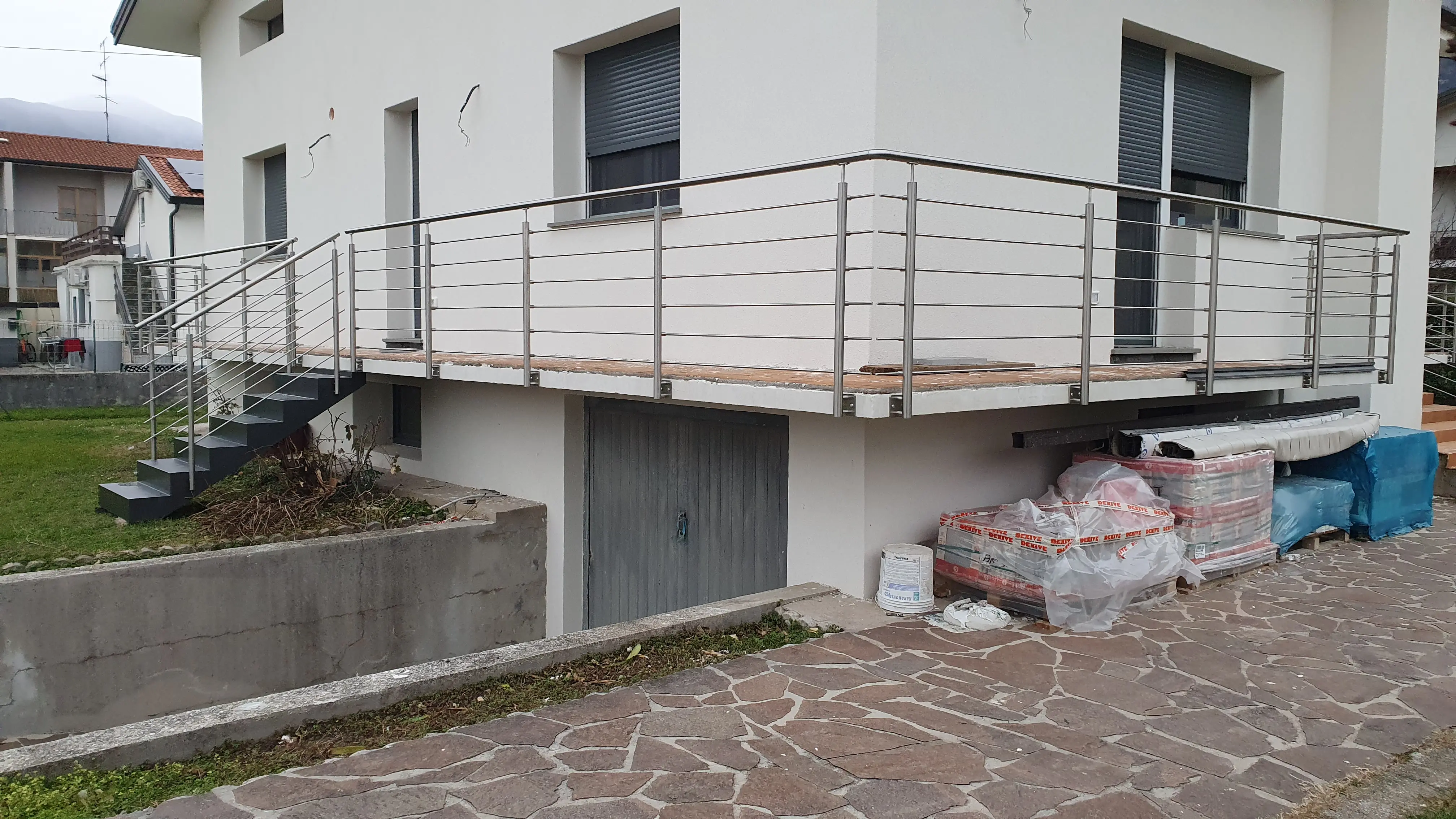Parapetto terrazzo inox