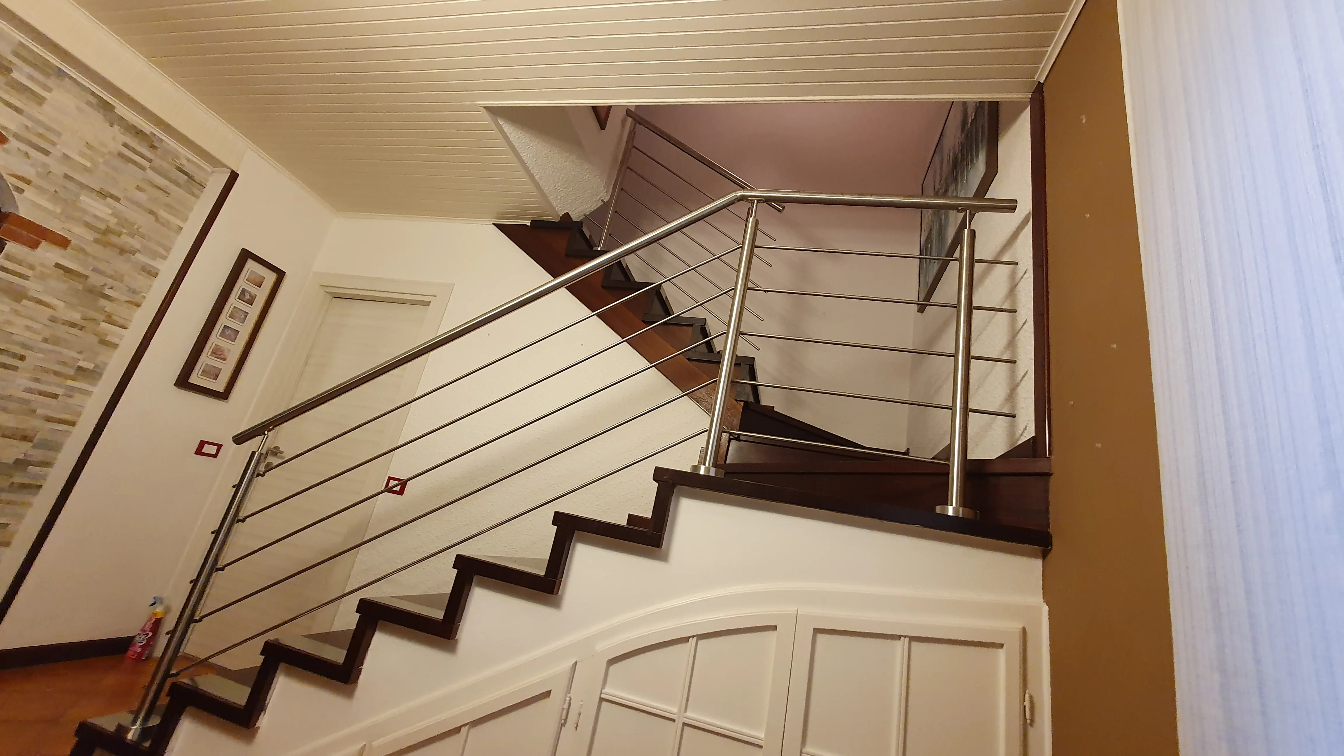 Parapetto inox interno