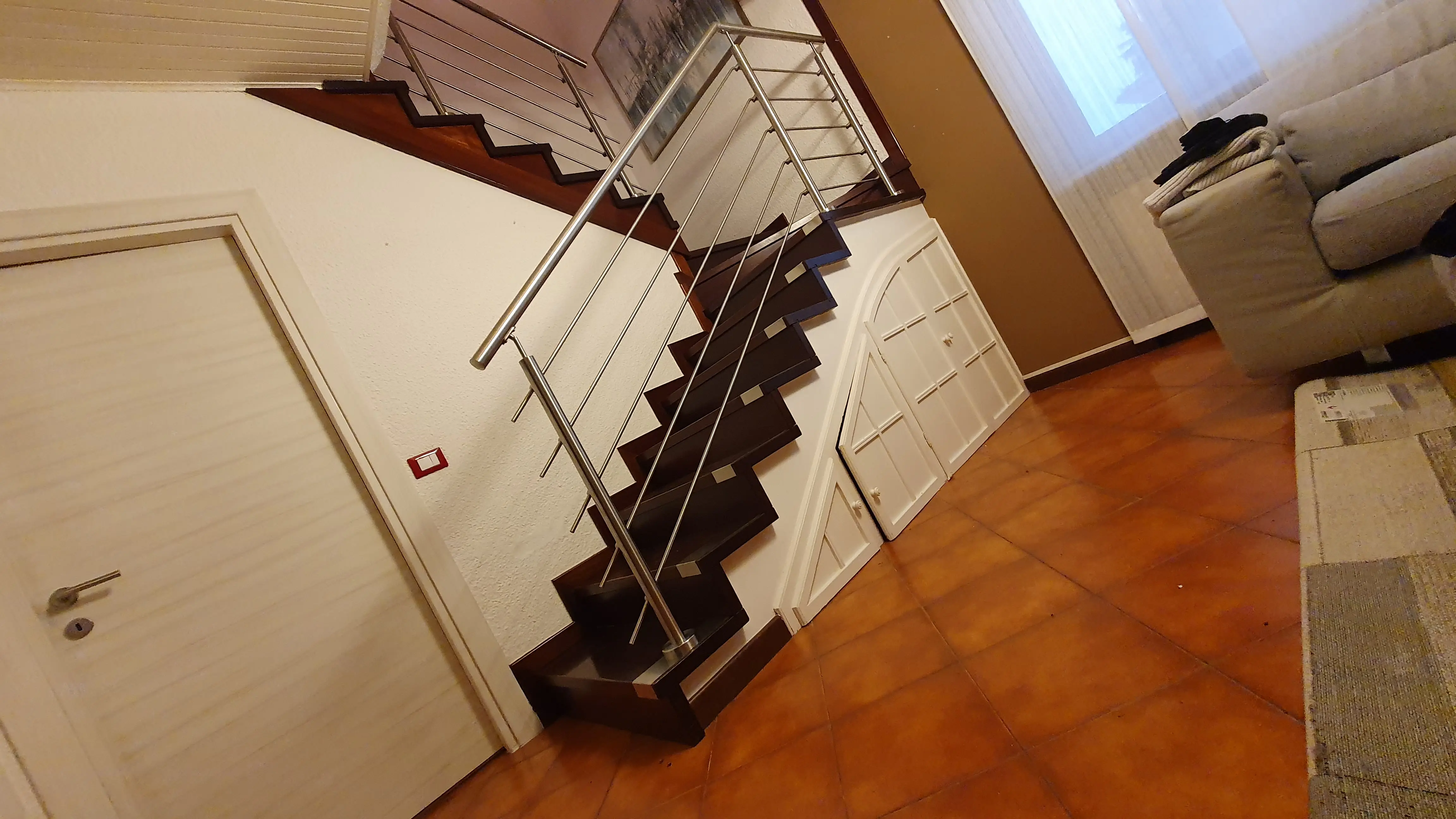 Parapetto inox interno