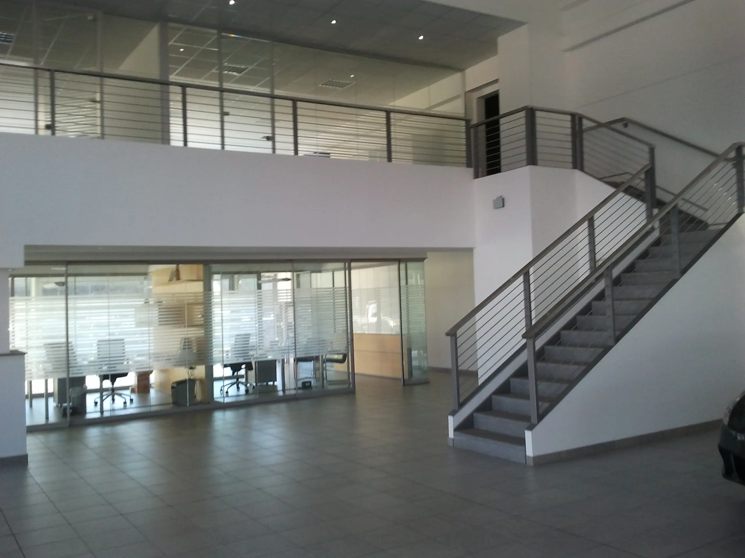 Parapetto in inox show room