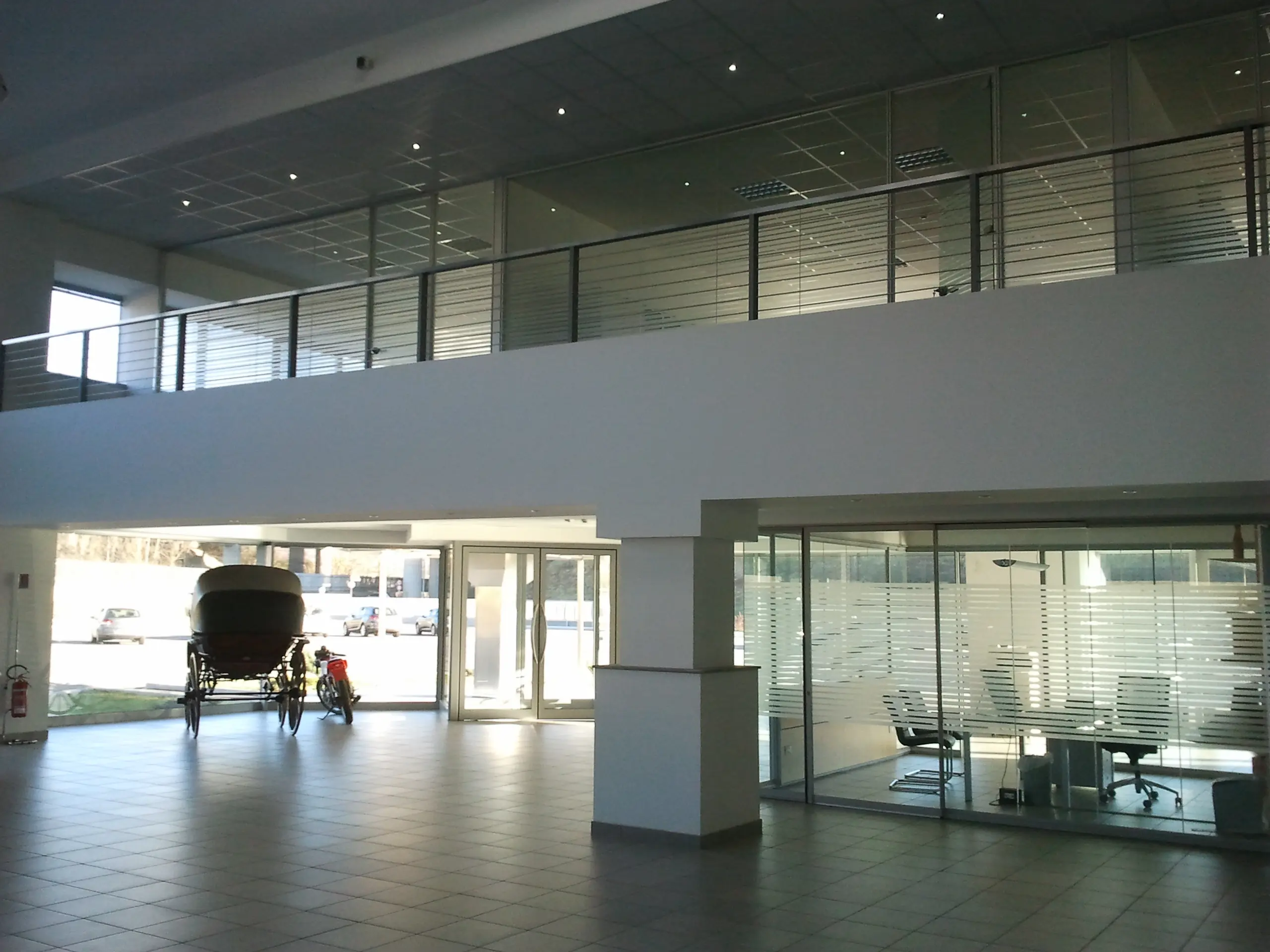 Parapetto in inox show room